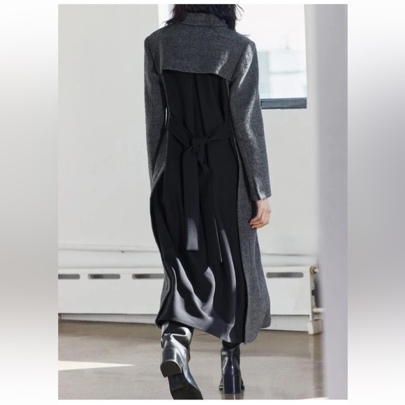 ZARA WOMAN ZW COLLECTION Combined Wool Coat - Picture 3 of 13